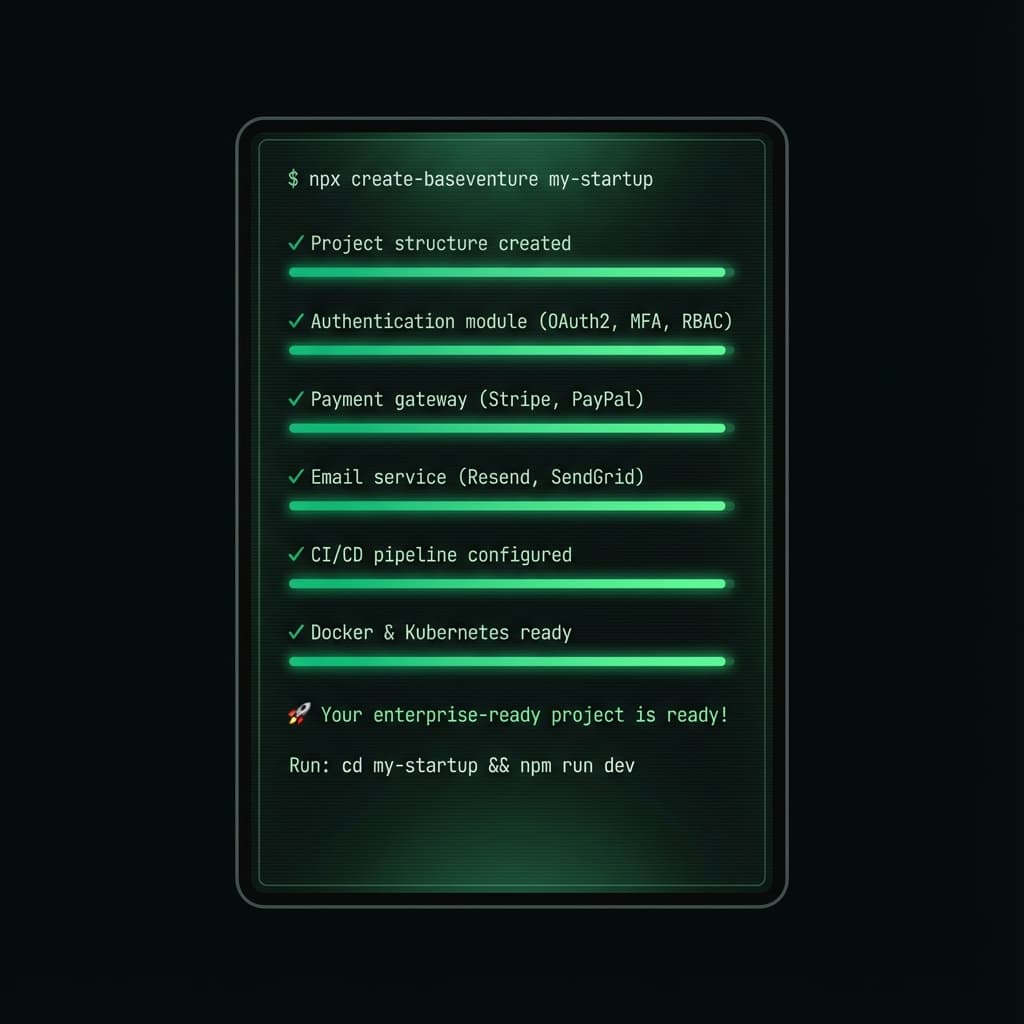 BaseVenture Terminal Installation